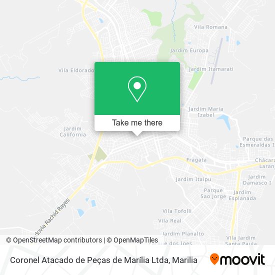 Coronel Atacado de Peças de Marília Ltda map