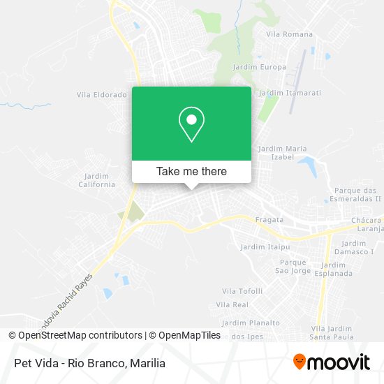 Pet Vida - Rio Branco map