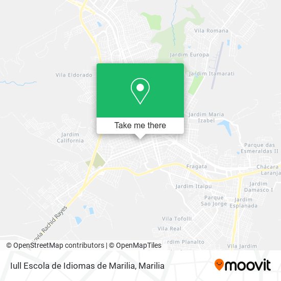 Iull Escola de Idiomas de Marilia map