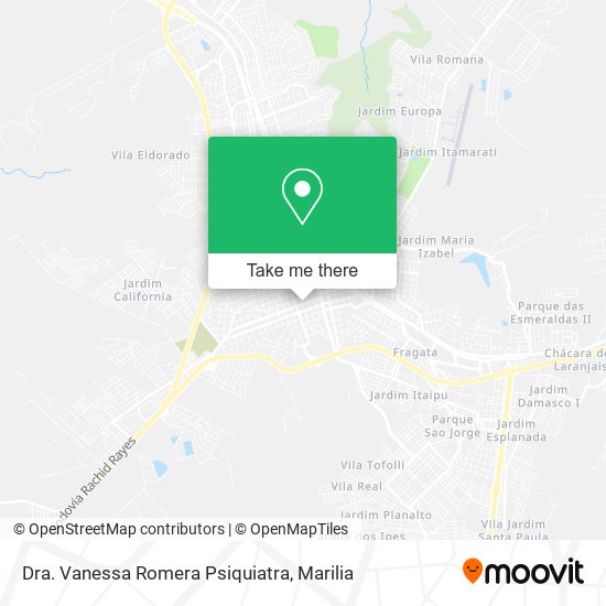 Dra. Vanessa Romera Psiquiatra map