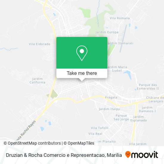 Mapa Druzian & Rocha Comercio e Representacao