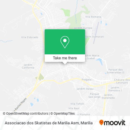 Mapa Associacao dos Skatistas de Marilia Asm