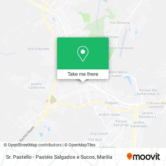 Sr. Pastello - Pastéis Salgados e Sucos map