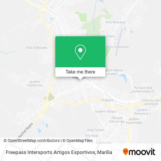 Freepass Intersports Artigos Esportivos map