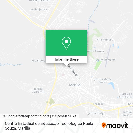 Centro Estadual de Educação Tecnológica Paula Souza map