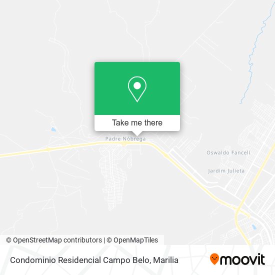 Mapa Condominio Residencial Campo Belo