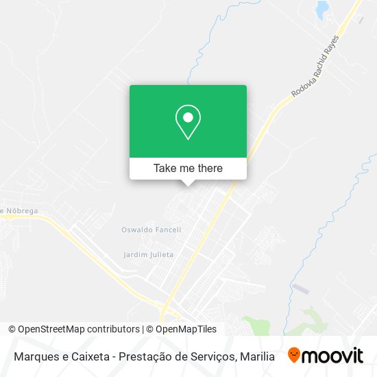 Marques e Caixeta - Prestação de Serviços map