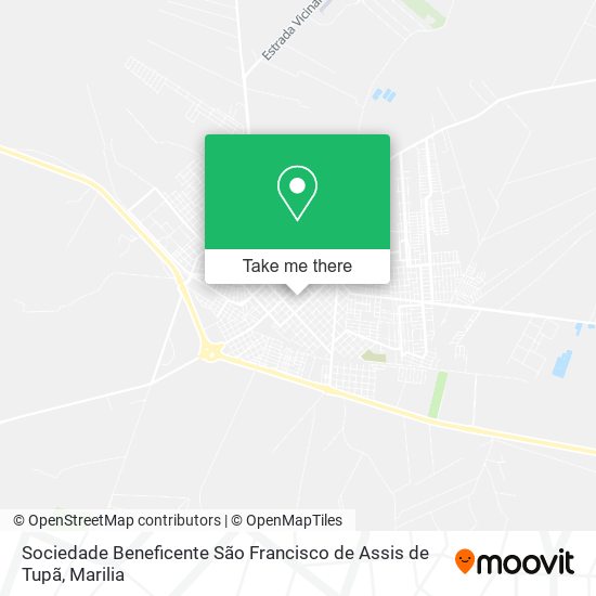 Sociedade Beneficente São Francisco de Assis de Tupã map