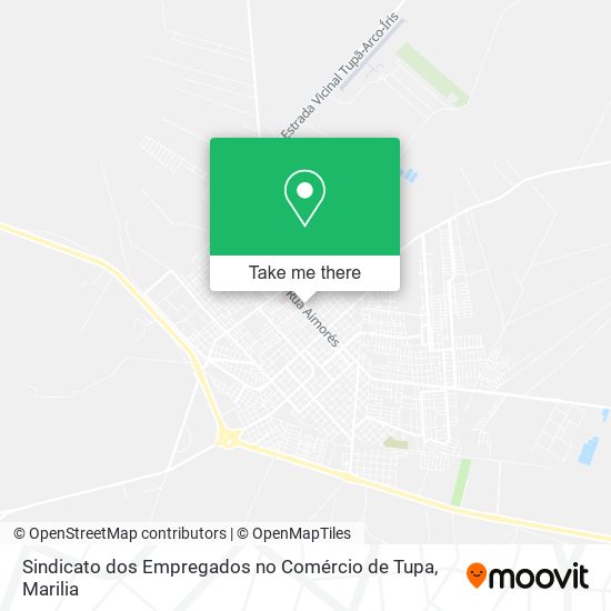 Sindicato dos Empregados no Comércio de Tupa map