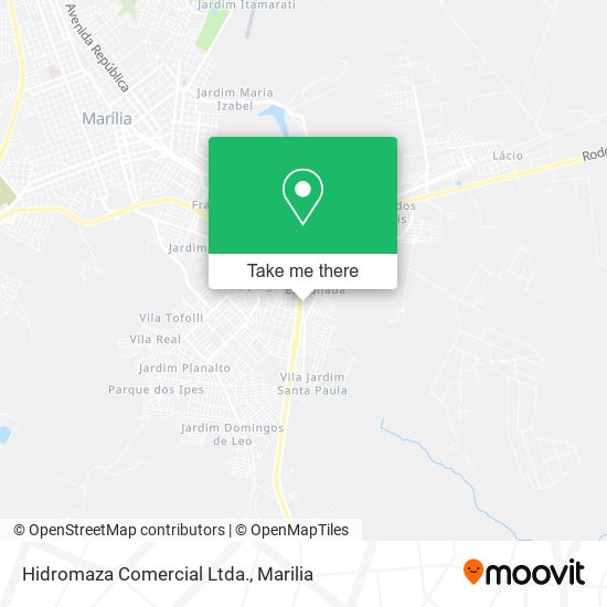 Hidromaza Comercial Ltda. map