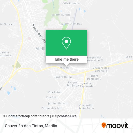 Chuverião das Tintas map