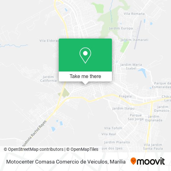 Mapa Motocenter Comasa Comercio de Veiculos
