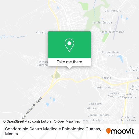 Mapa Condominio Centro Medico e Psicologico Guanas