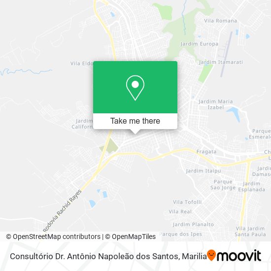 Mapa Consultório Dr. Antônio Napoleão dos Santos