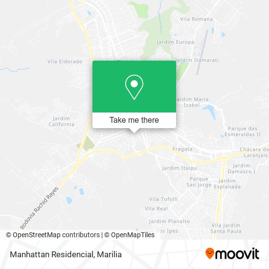 Manhattan Residencial map