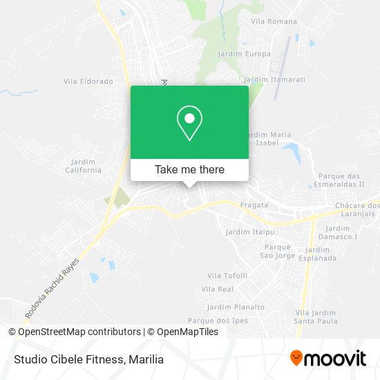 Studio Cibele Fitness map