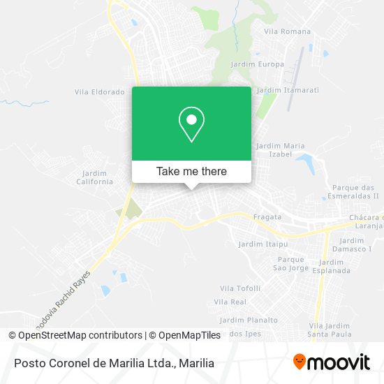 Mapa Posto Coronel de Marilia Ltda.