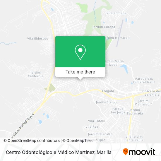 Mapa Centro Odontológico e Médico Martinez