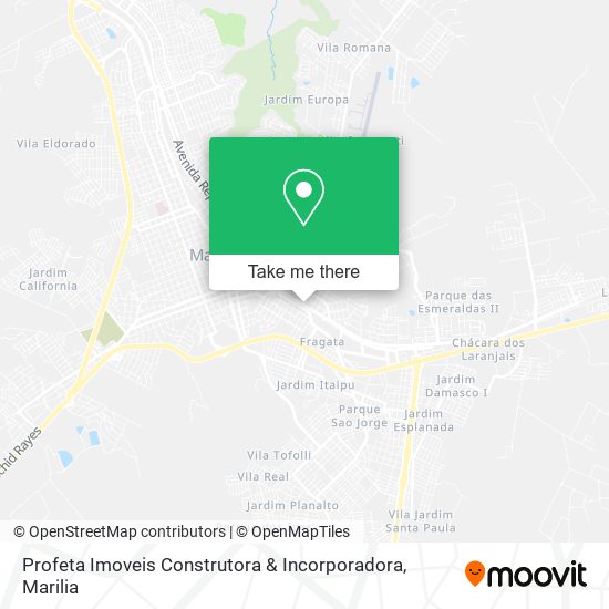 Mapa Profeta Imoveis Construtora & Incorporadora