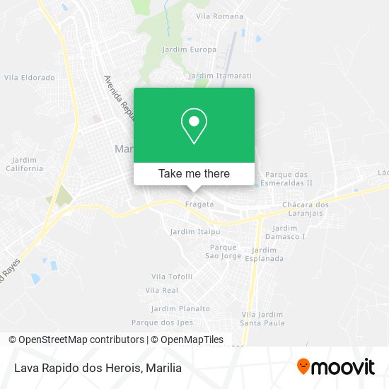 Lava Rapido dos Herois map