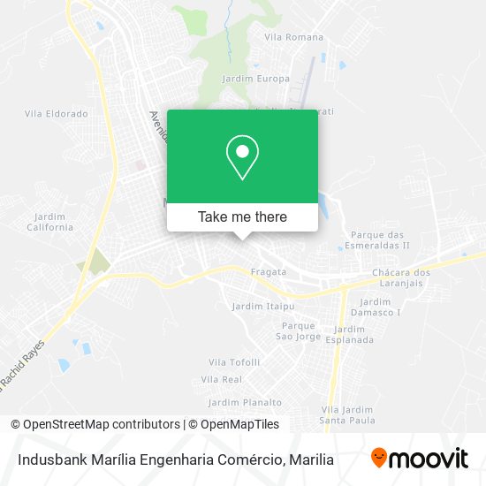 Indusbank Marília Engenharia Comércio map