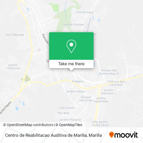 Centro de Reabilitacao Auditiva de Marilia map