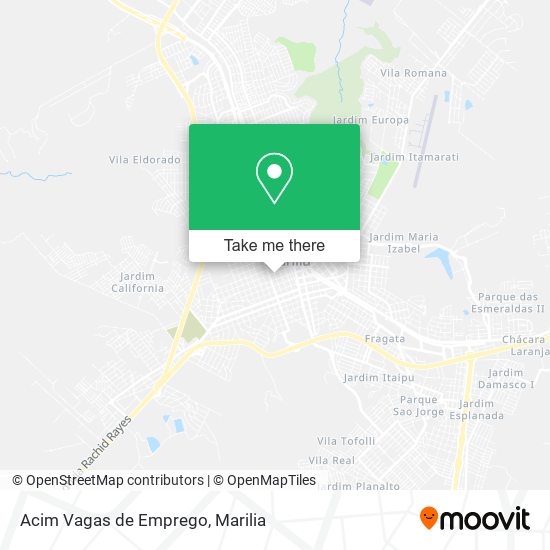 Mapa Acim Vagas de Emprego