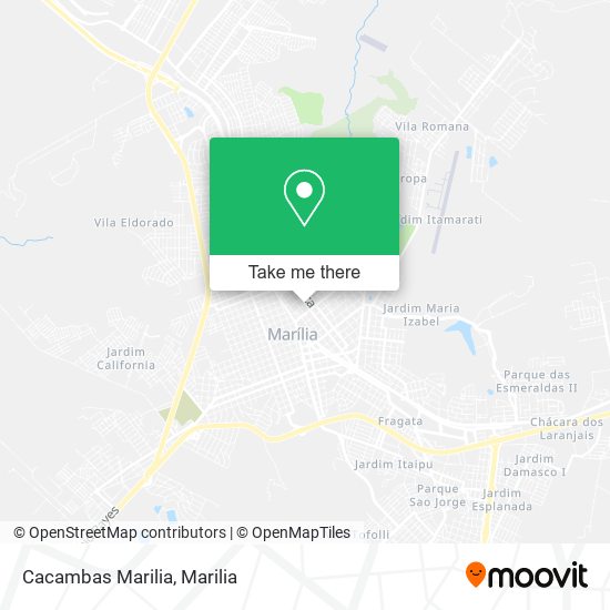 Mapa Cacambas Marilia