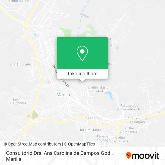 Mapa Consultório Dra. Ana Carolina de Campos Godi