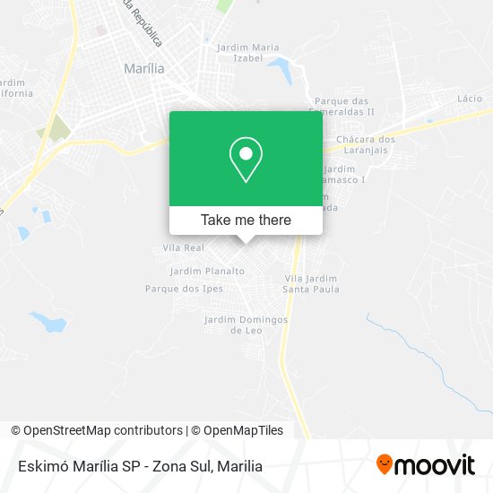 Eskimó Marília SP - Zona Sul map