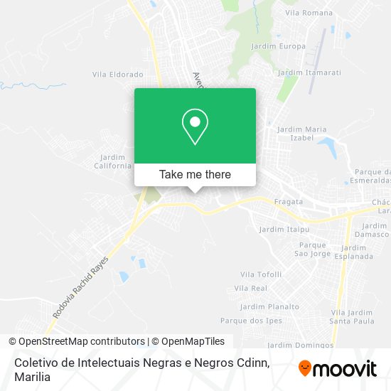 Coletivo de Intelectuais Negras e Negros Cdinn map