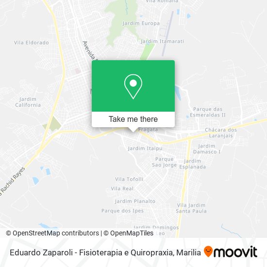 Mapa Eduardo Zaparoli - Fisioterapia e Quiropraxia