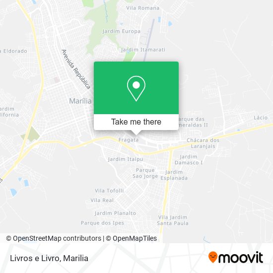 Livros e Livro map