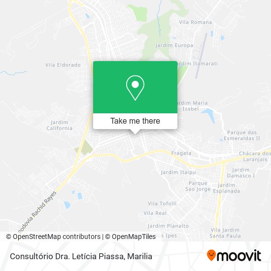 Mapa Consultório Dra. Letícia Piassa