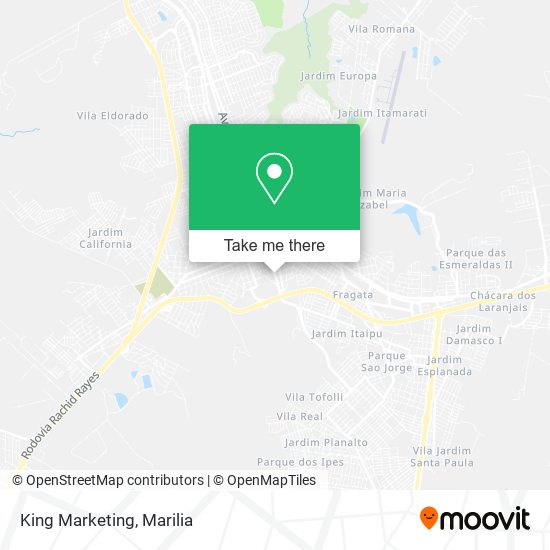 King Marketing map