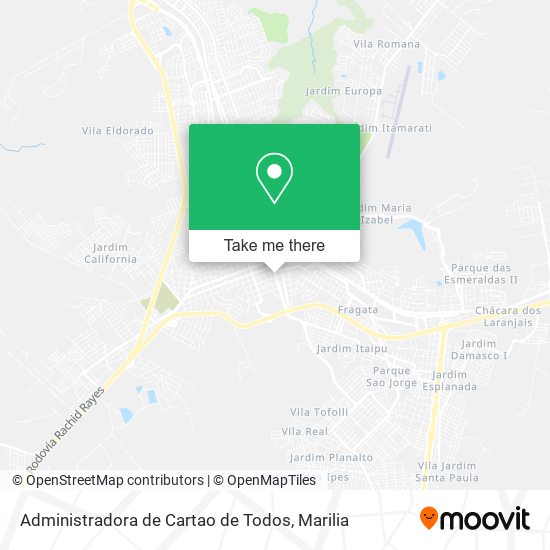 Mapa Administradora de Cartao de Todos