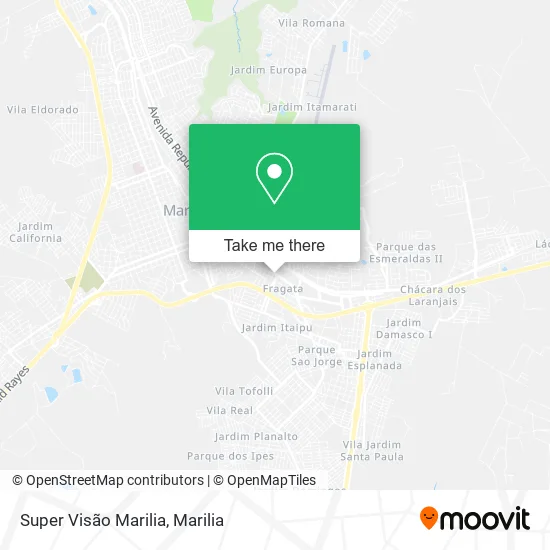 Super Visão Marilia map