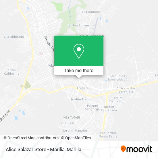 Mapa Alice Salazar Store - Marilia