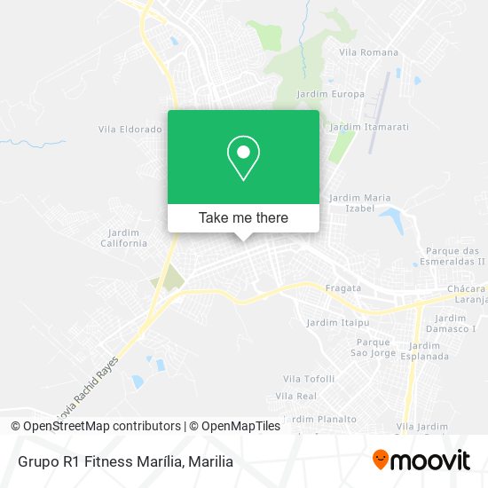 Grupo R1 Fitness Marília map