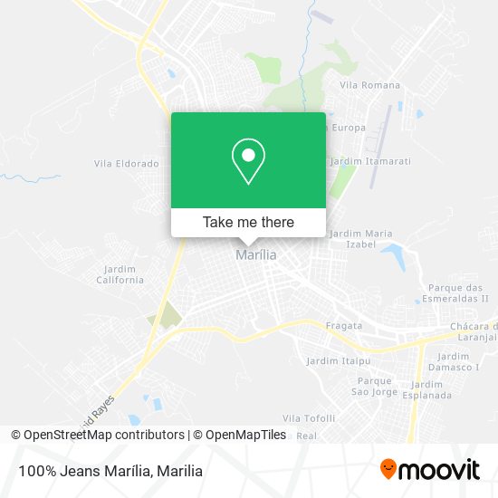 100% Jeans Marília map