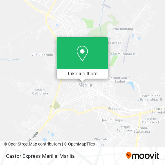 Mapa Castor Express Marilia