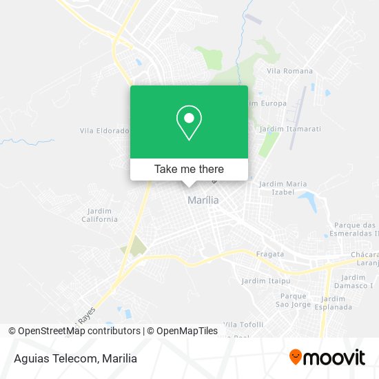 Aguias Telecom map