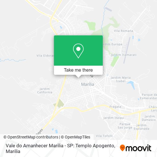 Vale do Amanhecer Marilia - SP: Templo Apogento map