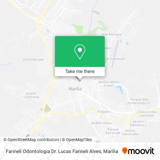 Mapa Farineli Odontologia Dr. Lucas Farineli Alves