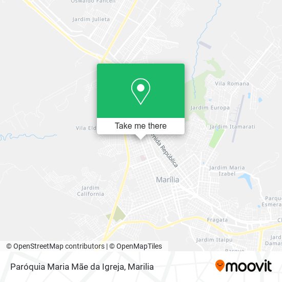 Mapa Paróquia Maria Mãe da Igreja