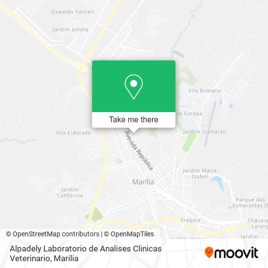 Alpadely Laboratorio de Analises Clinicas Veterinario map