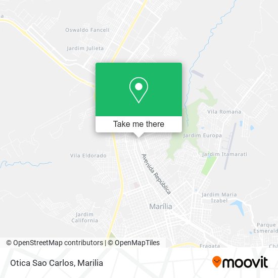 Otica Sao Carlos map