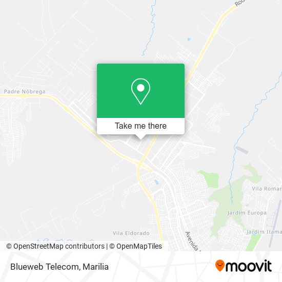 Blueweb Telecom map
