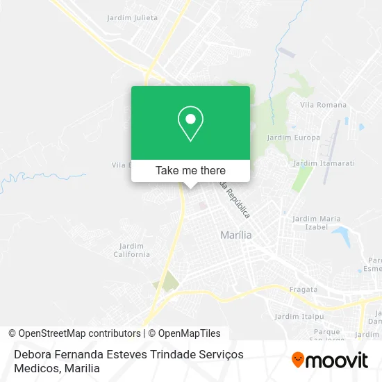 Debora Fernanda Esteves Trindade Serviços Medicos map