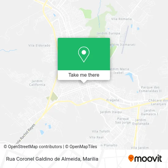 Rua Coronel Galdino de Almeida map
